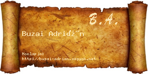 Buzai Adrián névjegykártya